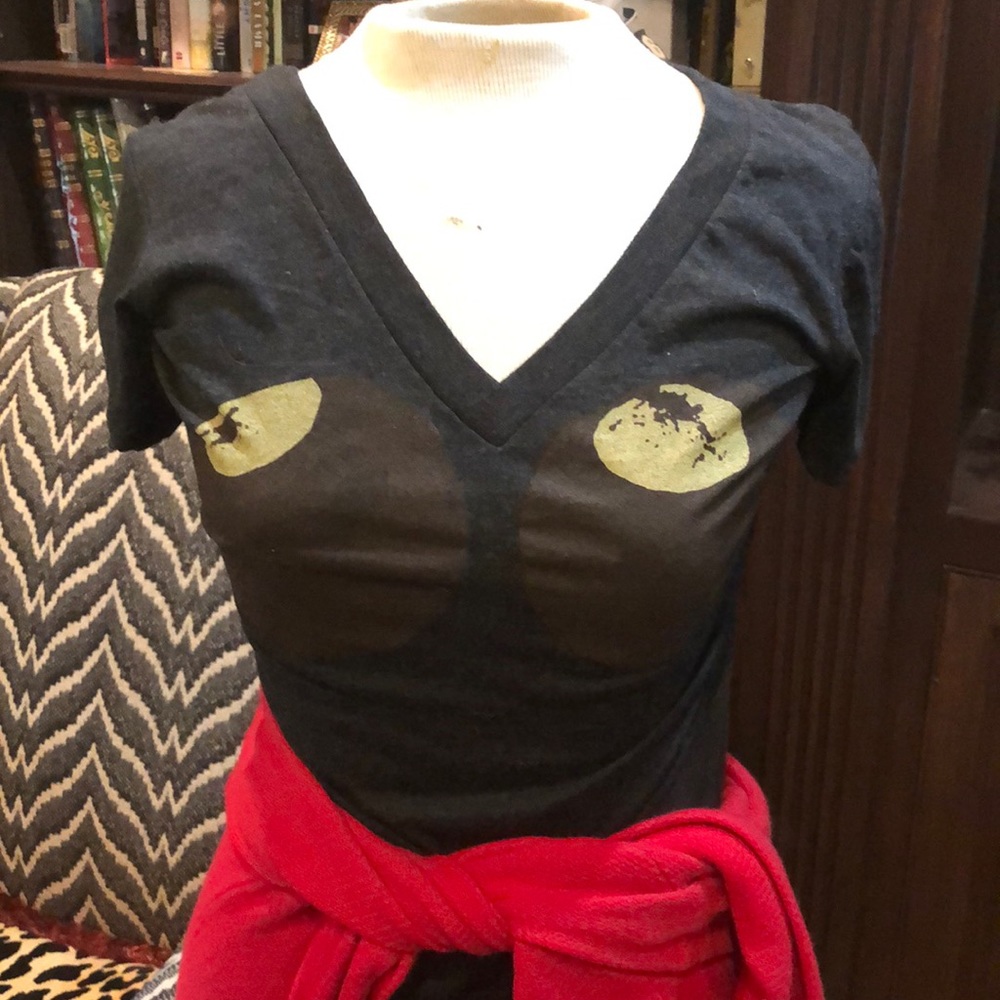 Ohio state buckeye boob tee